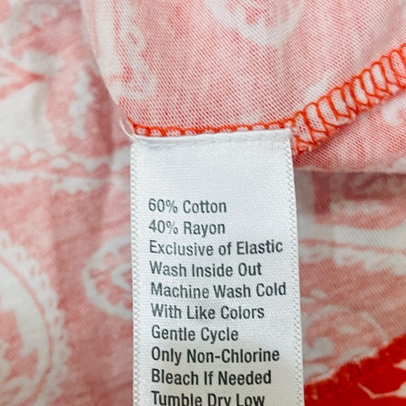 New Directions Size small Blouse Womens Orangeish red Off The Shoulder - Picture 4 of 5